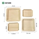 Disposable square wooden plates